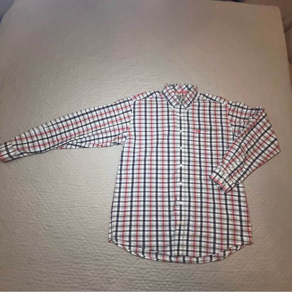 Cinch Button Down Shirt Plaid Men's Size MD